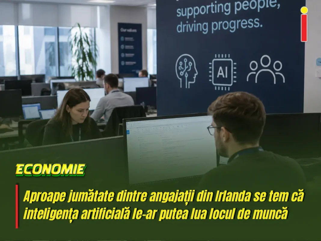 Aproape jumătate dintre angajații din Irlanda se tem de AI
