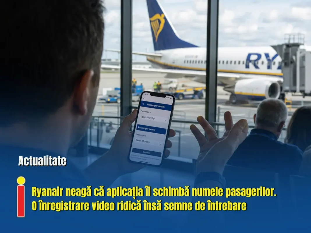 O înregistrare video ridică semne de întrebare despre aplicația Ryanair