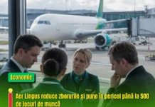 Aer Lingus reduce zborurile și pune în pericol până la 500 de locuri de muncă