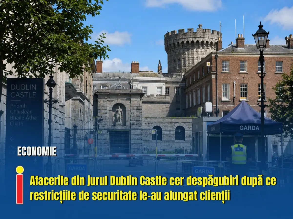 Afacerile din jurul Dublin Castle cer despăgubiri după ce filtrele de securitate au golit zona de clienți