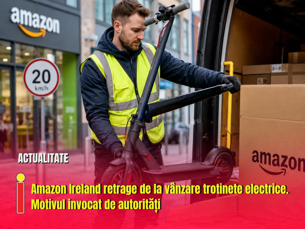 Amazon Ireland retrage de la vânzare trotinete electrice. Motivul invocat de autorități