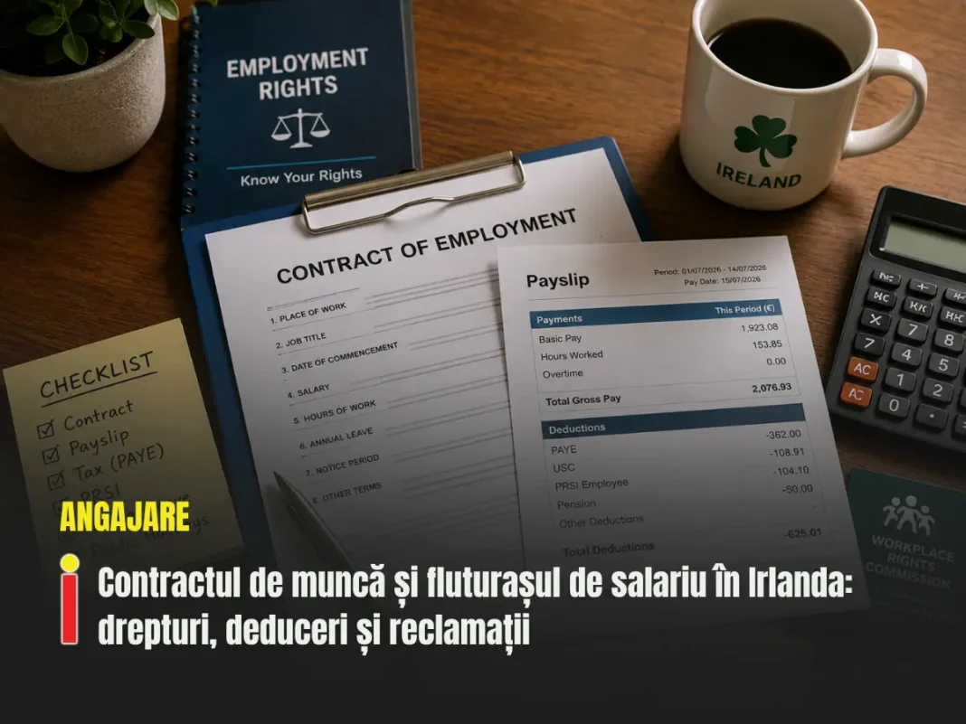 Contractul de muncă și fluturașul de salariu în Irlanda: drepturi, deduceri și unde reclami abuzurile