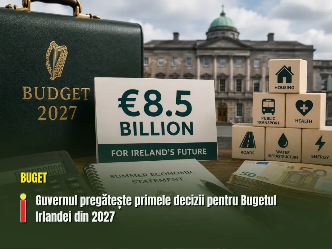 Bugetul Irlandei pentru 2027 pornește de la un pachet de 8,5 miliarde de euro. Reducerile de taxe, printre priorități
