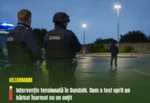 Intervenție tensionată în Dundalk. Cum a fost oprit un bărbat înarmat cu un cuțit