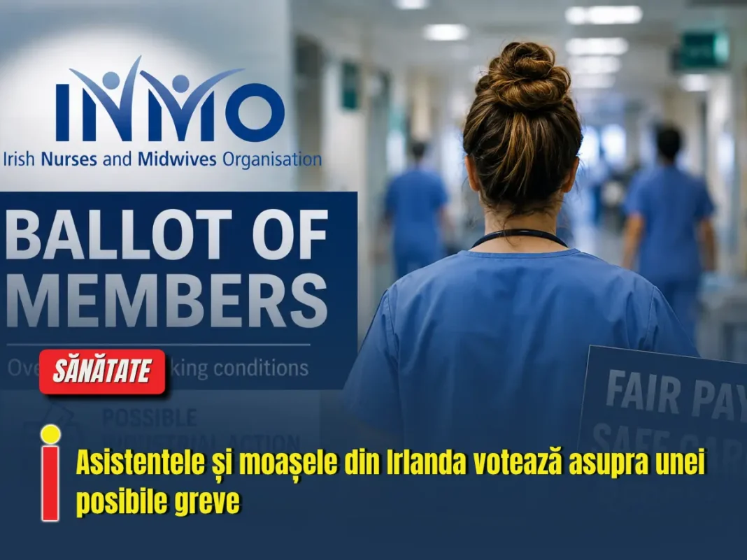 Asistentele și moașele din Irlanda votează asupra unei posibile greve