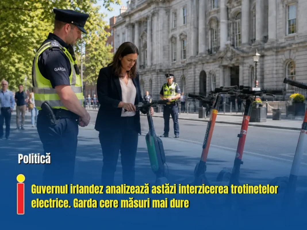 Guvernul irlandez discută astăzi interzicerea trotinetelor electrice. Garda cere măsuri radicale