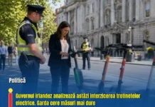 Guvernul irlandez discută astăzi interzicerea trotinetelor electrice. Garda cere măsuri radicale