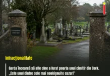 Garda încearcă să afle cine a furat poarta unui cimitir din Cork. „Este unul dintre cele mai neobișnuite cazuri”