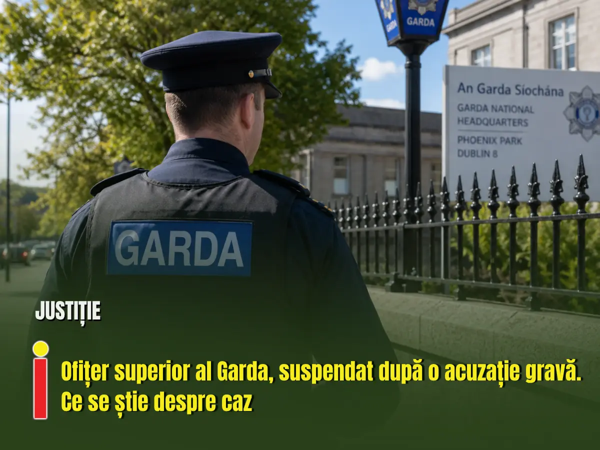 Ofițer superior al Garda, suspendat după o acuzație gravă. Ce se știe despre caz