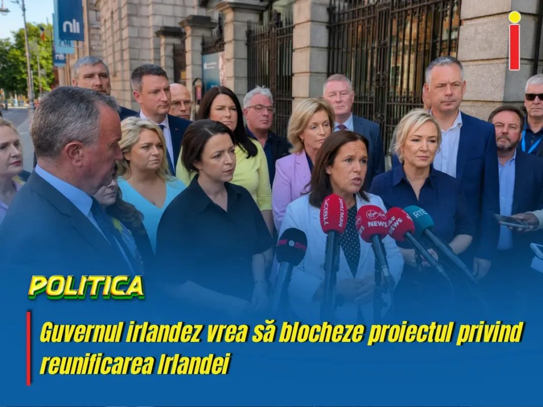 Guvernul irlandez vrea să blocheze proiectul privind reunificarea
