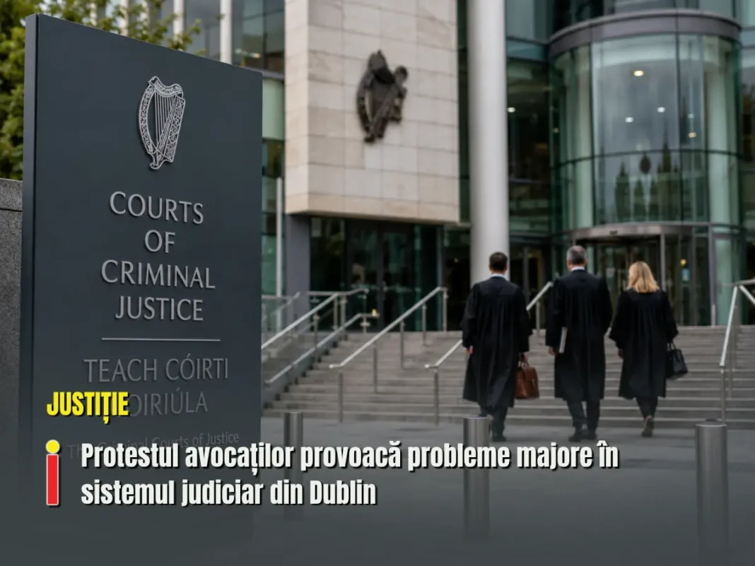 Instanțele penale din Dublin riscă să fie blocate timp de cinci zile. Avocații își retrag serviciile