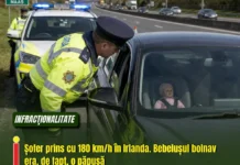 Șofer prins cu 180 km/h în Irlanda. Bebelușul bolnav era, de fapt, o păpușă