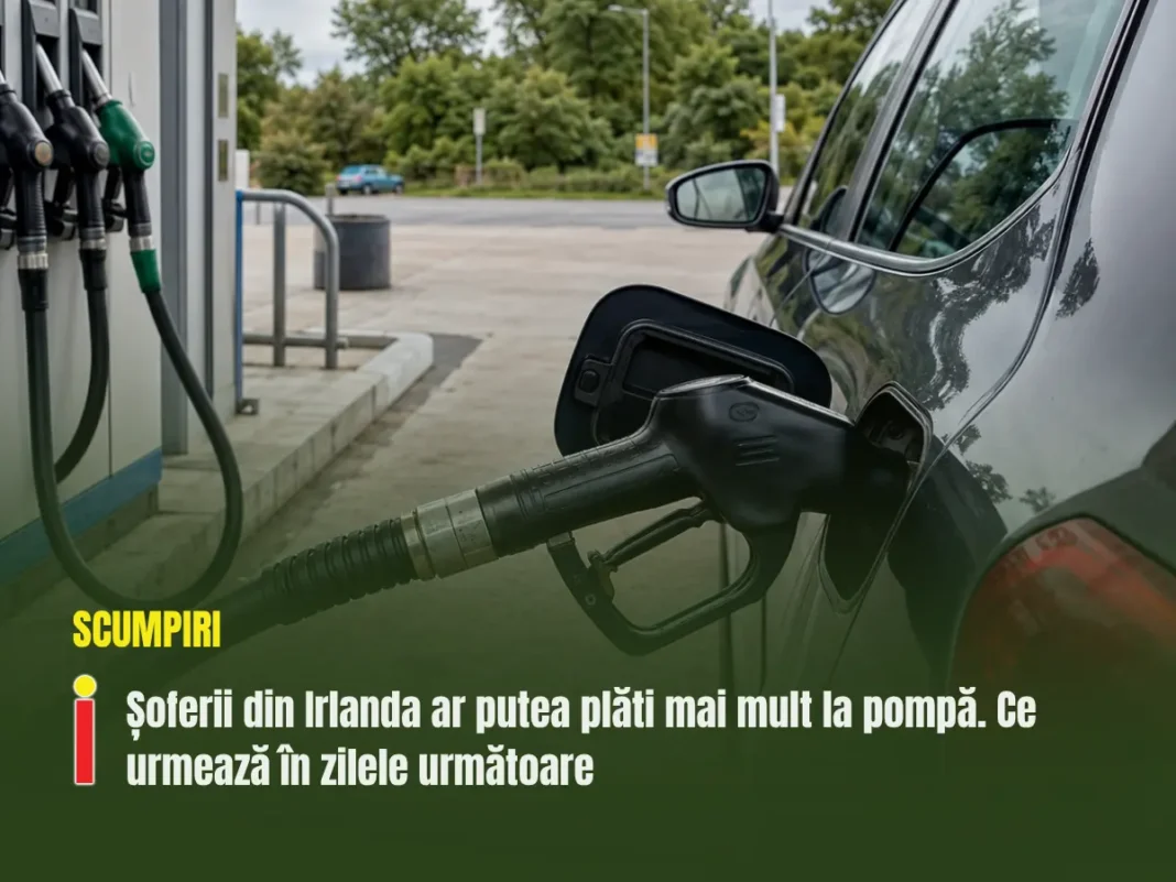 Șoferii din Irlanda ar putea plăti mai mult la pompă. Ce urmează în zilele următoare