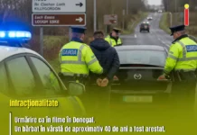 Șofer urmărit de Garda zeci de kilometri prin Donegal