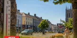 Codul galben extins la 20 de comitate din Irlanda. Maxime de până la 30°C
