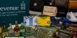 Droguri, alcool, produse contrafăcute și sute de accesorii pentru arme, confiscate de Revenue