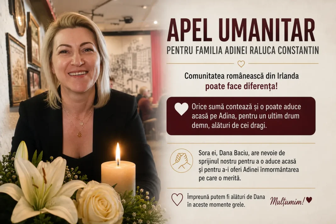 Apel umanitar pentru repatrierea Adinei Raluca Constantin. Comunitatea românească este chemată să ajute