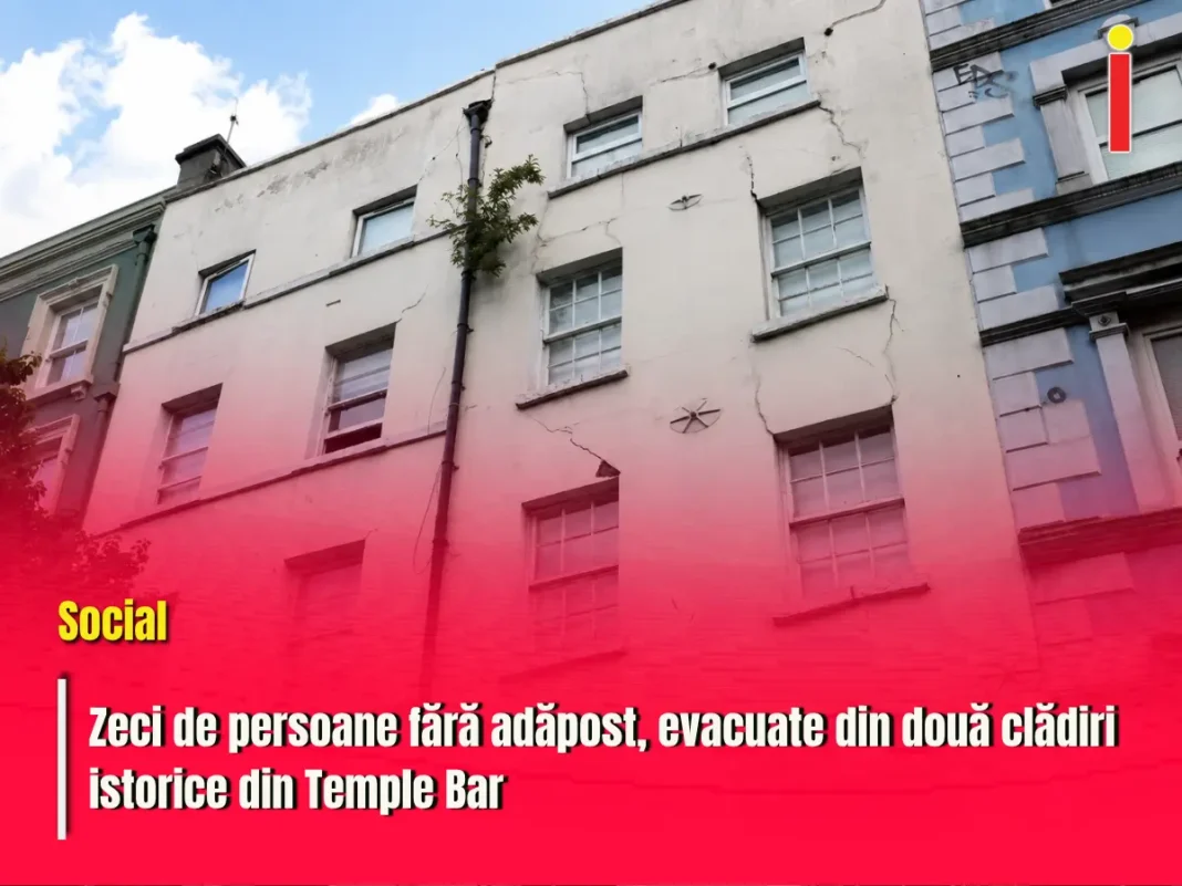 Zeci de persoane fără adăpost, evacuate din două clădiri istorice din Temple Bar