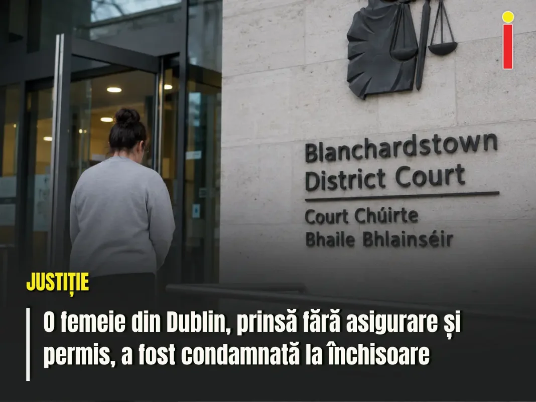 Femeie din Dublin, condamnată după ce a condus fără asigurare și fără permis