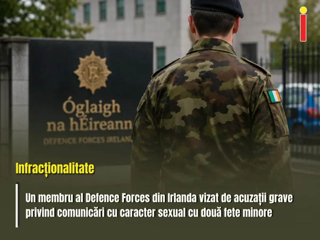 Militar irlandez, suspendat după acuzații de comunicare sexuală cu minore