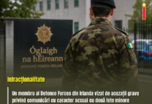 Militar irlandez, suspendat după acuzații de comunicare sexuală cu minore