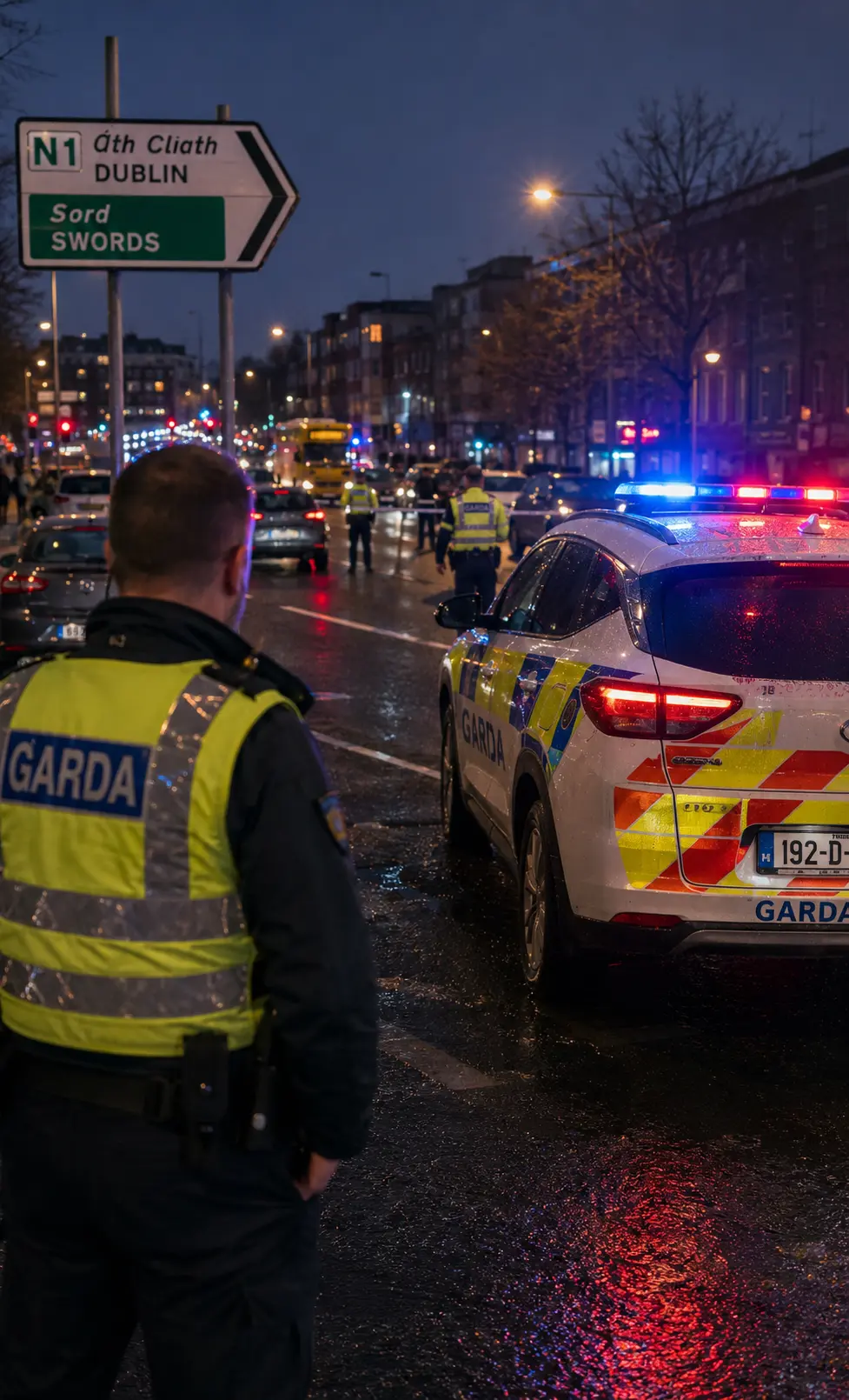 Polițist rănit după o urmărire în Dublin. Căutările continuă în două jurisdicții