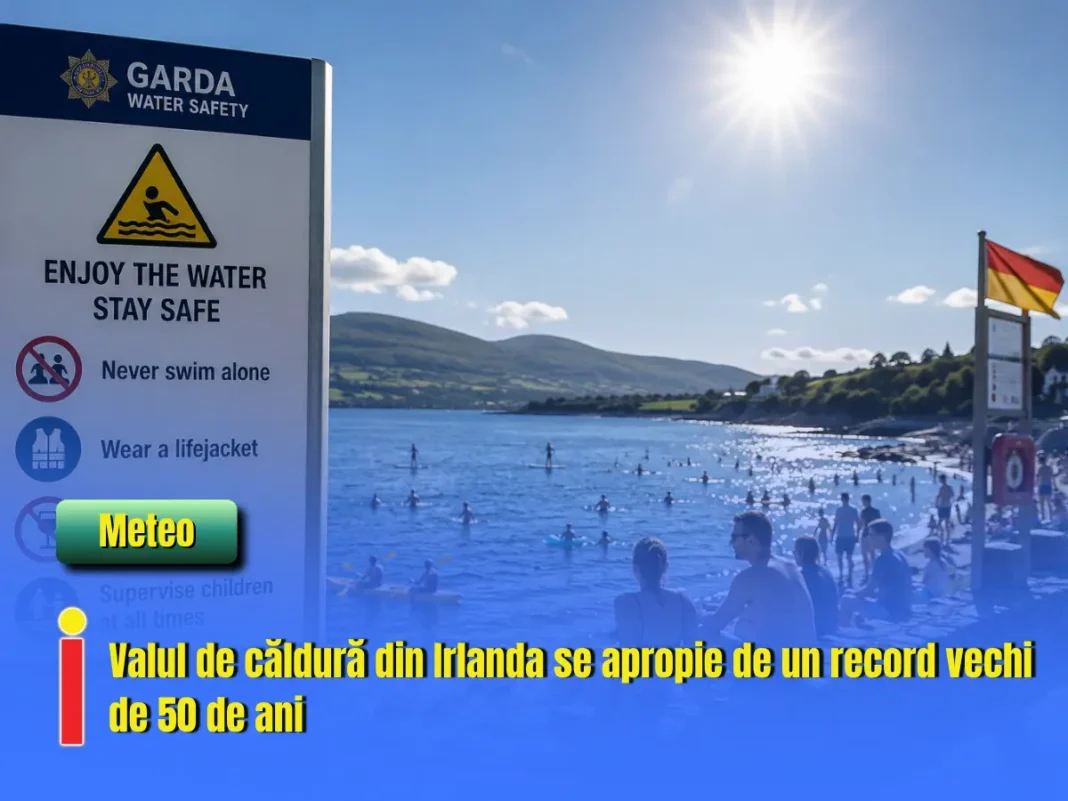 Valul de căldură din Irlanda se apropie de un record vechi de 50 de ani