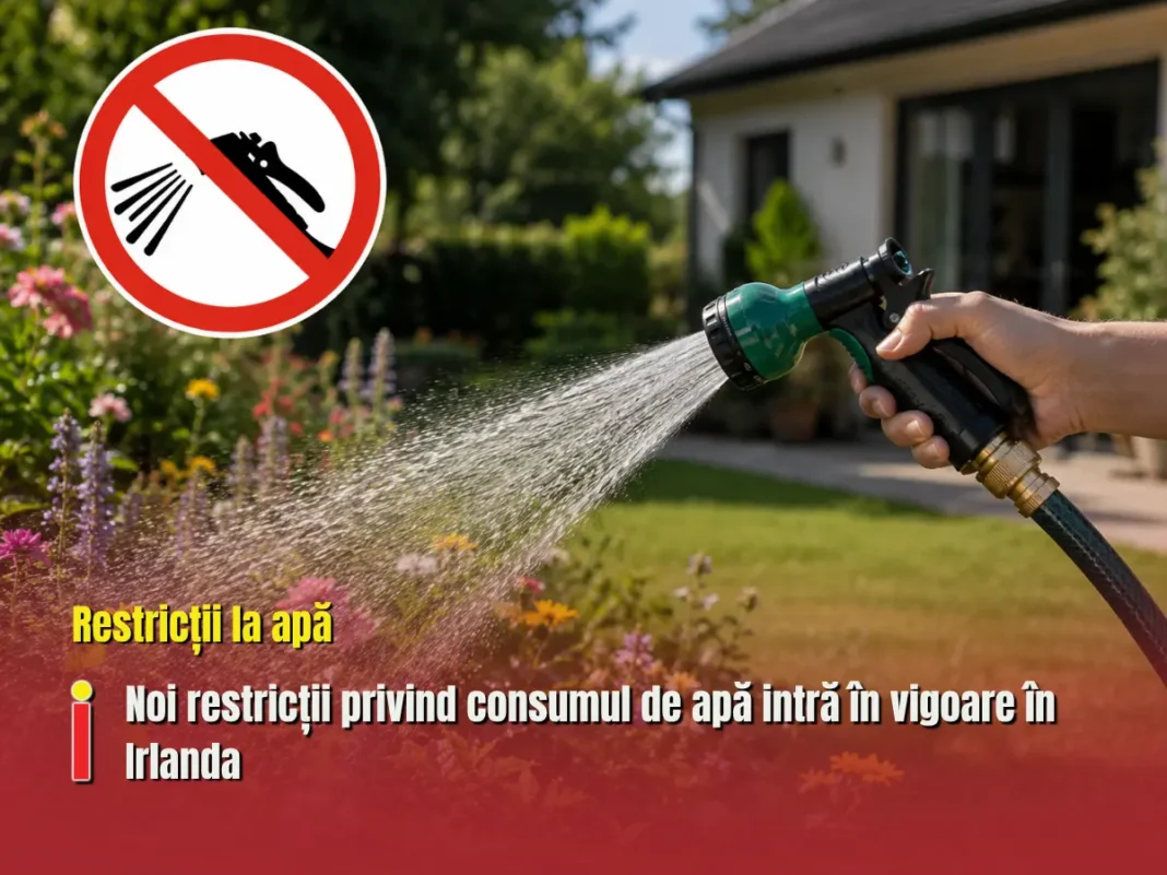 Noi restricții privind consumul de apă intră în vigoare în Irlanda