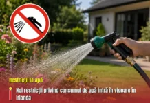 Noi restricții privind consumul de apă intră în vigoare în Irlanda