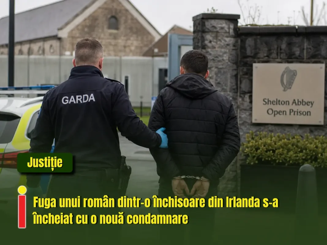 Fuga unui român dintr-o închisoare din Irlanda s-a încheiat cu o nouă condamnare