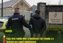 Fuga unui român dintr-o închisoare din Irlanda s-a încheiat cu o nouă condamnare