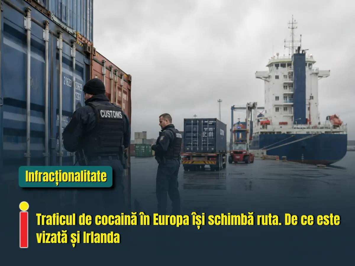 Traficul de cocaină în Europa își schimbă ruta. De ce este vizată și Irlanda
