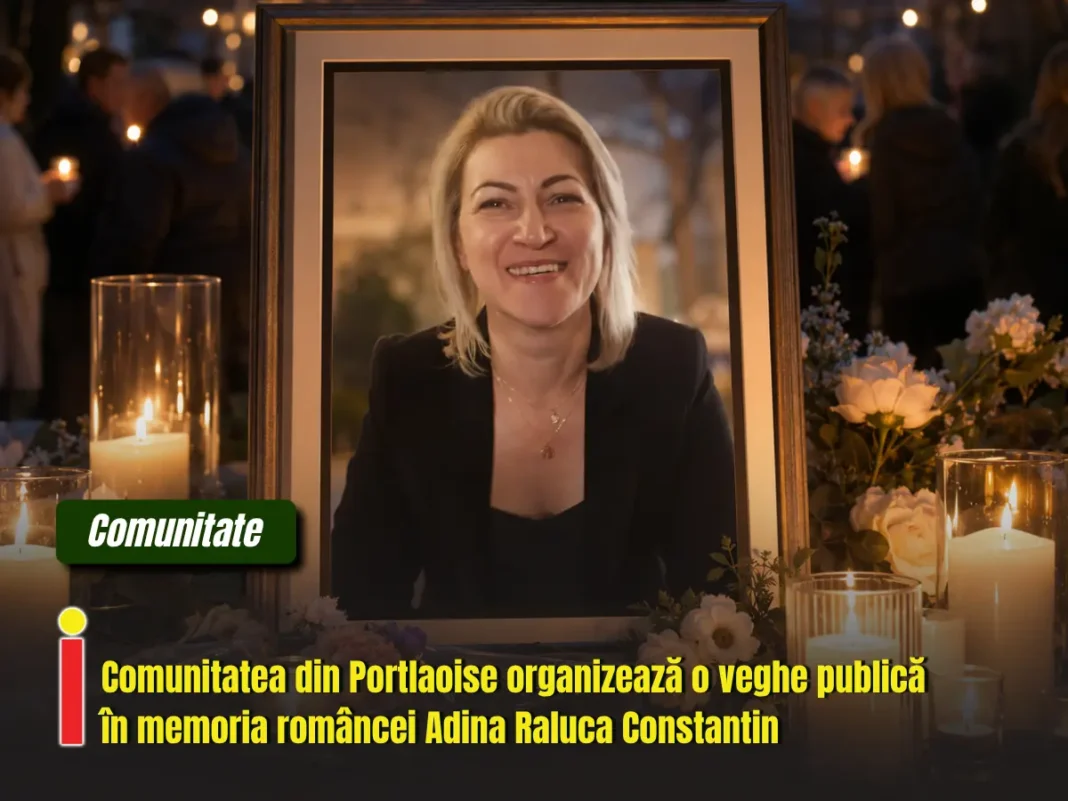 Comunitatea din Portlaoise organizează o veghe publică în memoria româncei Adina Raluca Constantin
