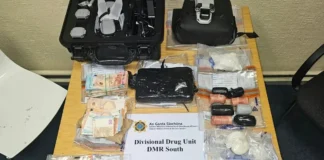 Droguri de aproape 190.000 de euro confiscate în Tallaght. Un bărbat a fost arestat droguri confiscate în operațiune polițienească
