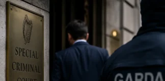 Funcționar public, trimis în fața Special Criminal Court pentru presupuse scurgeri de informații sediul Special Criminal Court din Irlanda