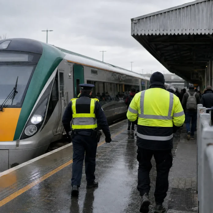 tren feroviar pe ruta Cork Dublin