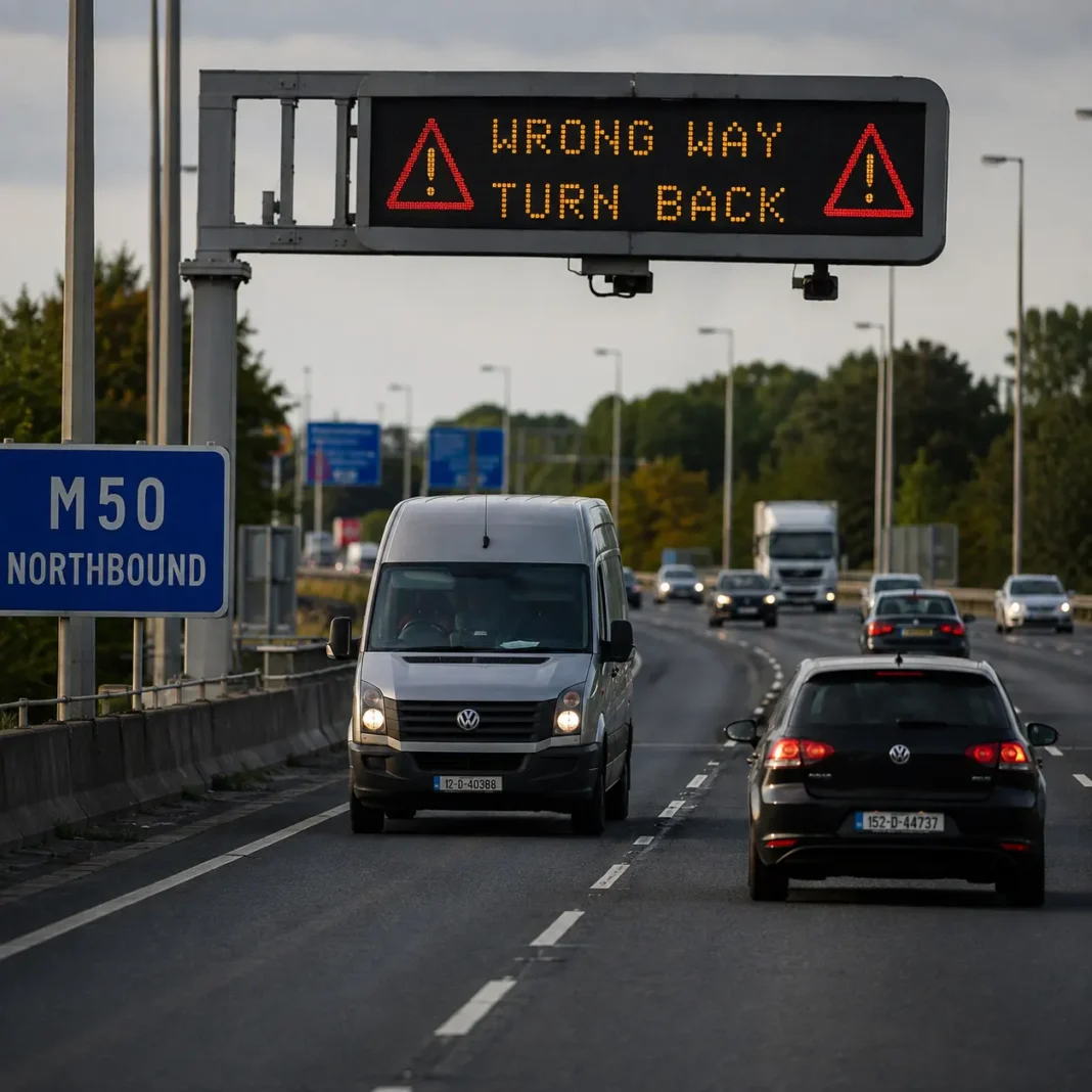 Tot mai multe mașini circulă pe contrasens pe autostrăzile din Irlanda. M50 și M7, cele mai afectate