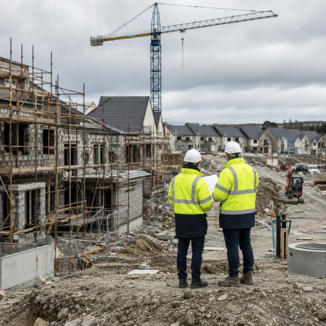 șantier de construcții în Irlanda