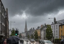 Vremea se schimbă radical în Irlanda: furtuni, ploi torențiale și risc de inundații