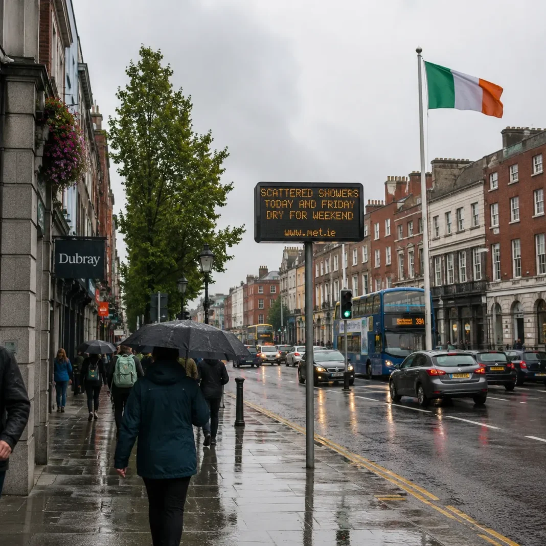 Ploi și temperaturi mai scăzute astăzi în Irlanda, dar weekendul se anunță în mare parte uscat