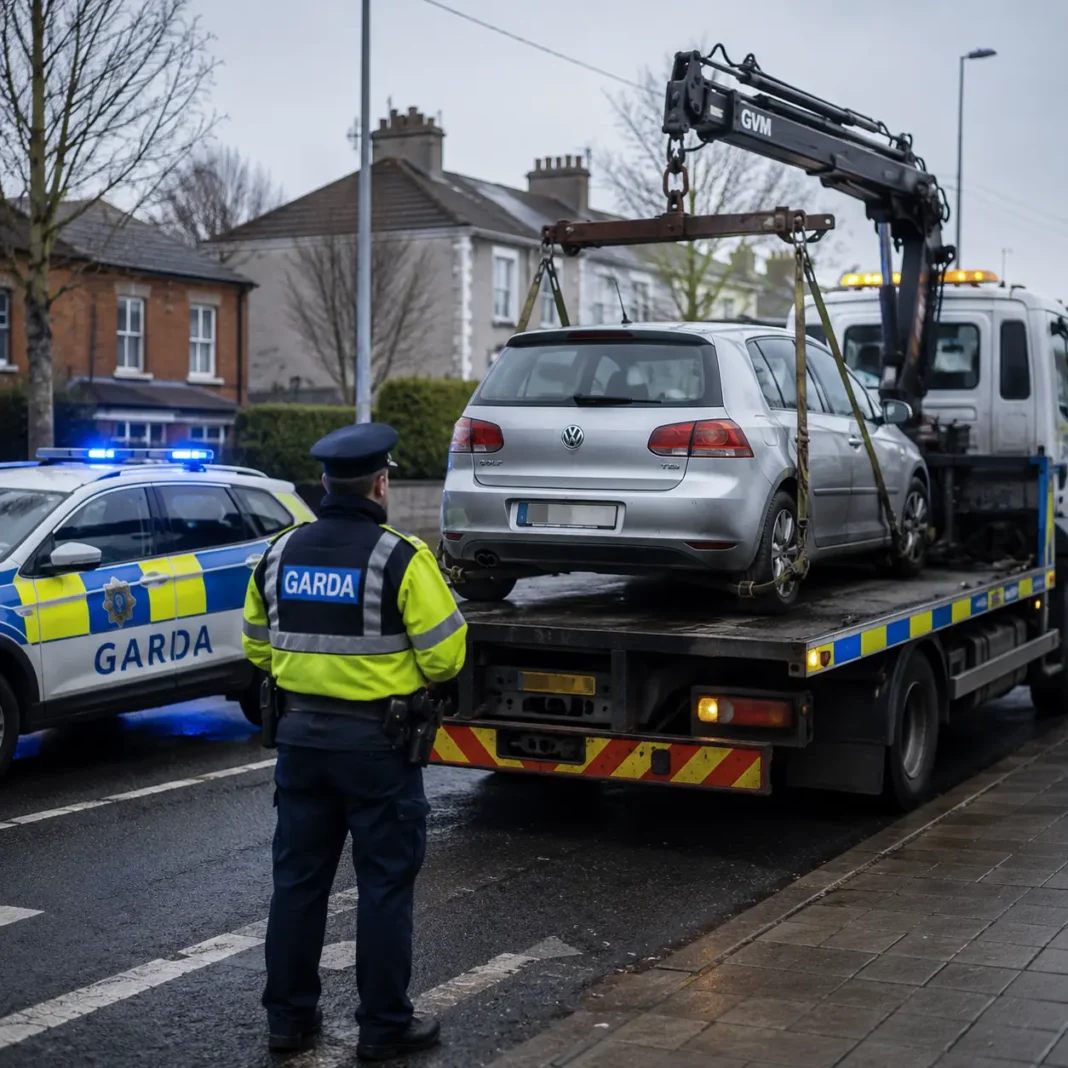 Garda dublează taxele pentru mașinile ridicate în Irlanda