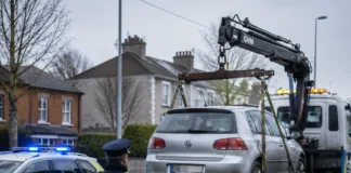 Garda dublează taxele pentru mașinile ridicate în Irlanda