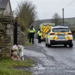 zona accidentului în Rathkeale Limerick