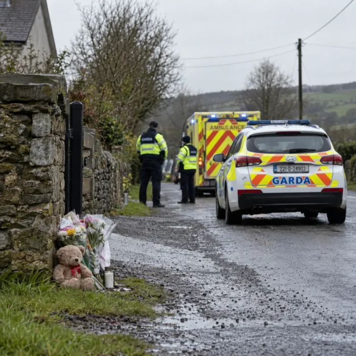 zona accidentului în Rathkeale Limerick
