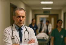 medic consultând un pacient în spital