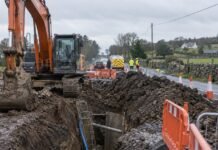 șanț prăbușit în timpul lucrărilor de excavare