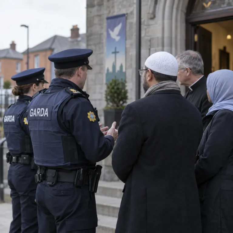 Reprezentanți Garda și lideri religioși în discuții