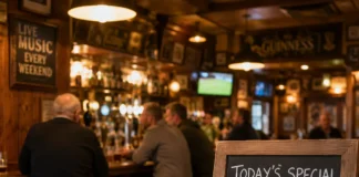 pub tradițional irlandez interior