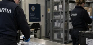 pușcă Winchester confiscată de Garda