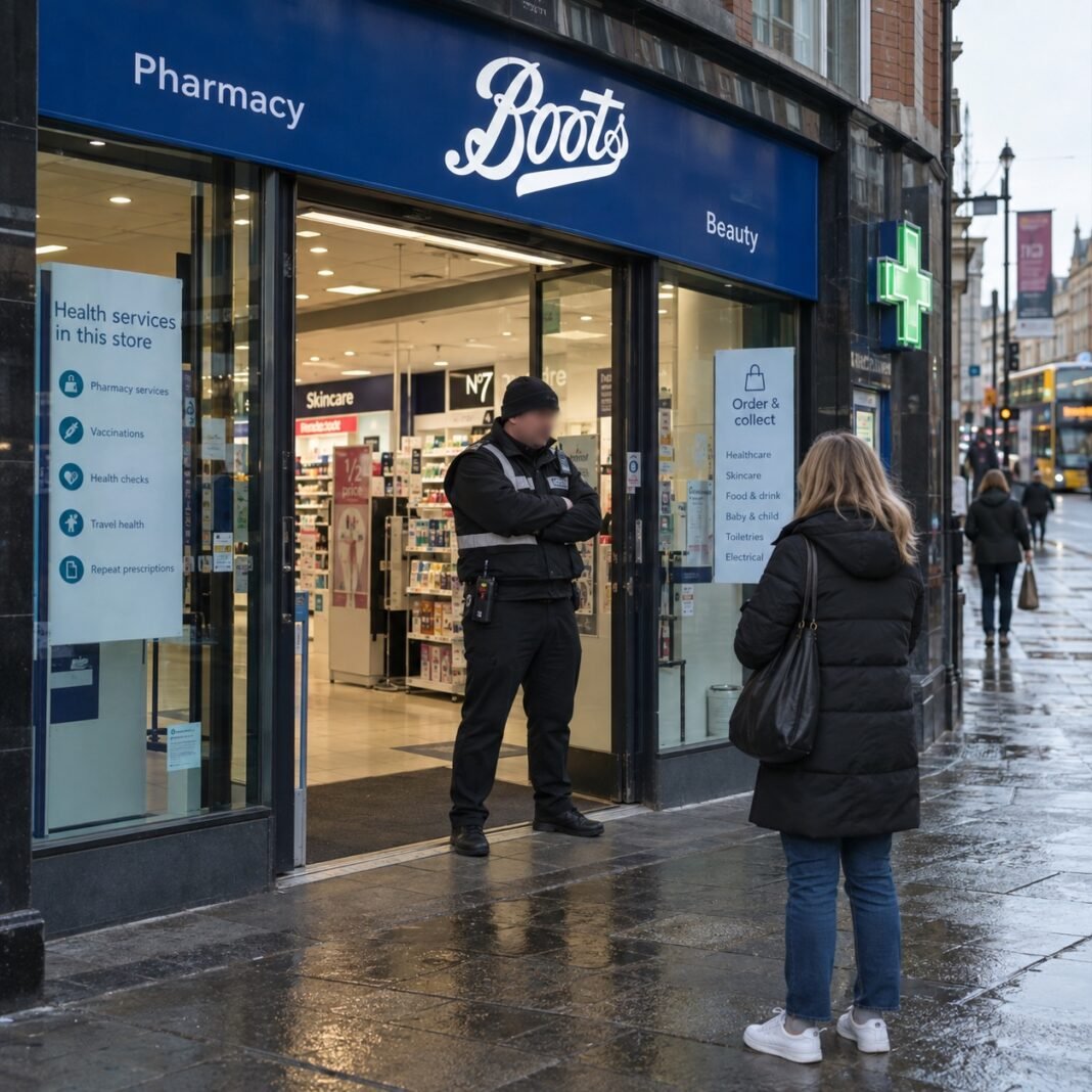 intrare magazin Boots în Dublin